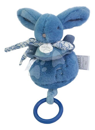 Igračke za krevetić - Plišani zeko s melodijom Lapin Doudou Music Box Blue Doudou et Compagnie