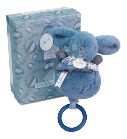 Igračke za krevetić - Plišani zeko s melodijom Lapin Doudou Music Box Blue Doudou et Compagnie_1