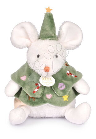 Plüschtiere - Plüschmaus mit Weihnachtsmotiv Les Souris de Noel Doudou et Compagnie