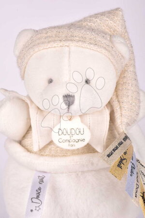 Igračke za krevetić - Plišani medvjedić s melodijom Doudou 25 Years Music Box Beige Doudou et Compagnie_1