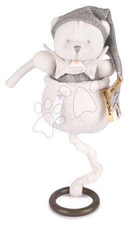Igračke za krevetić - Plišani medvjedić s melodijom Doudou 25 Years Music Box Grey Doudou et Compagnie