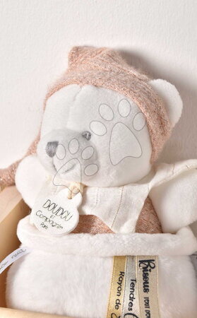 Ours pantin rose avec doudou - Collection doudou 25 ans - La Grande Récré