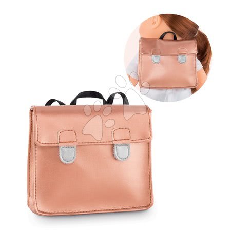 Odjeća za lutke - Školska aktovka School Bag Golden Pink Ma Corolle - 1