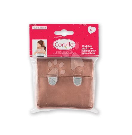 Odjeća za lutke - Školska aktovka School Bag Golden Pink Ma Corolle - 3