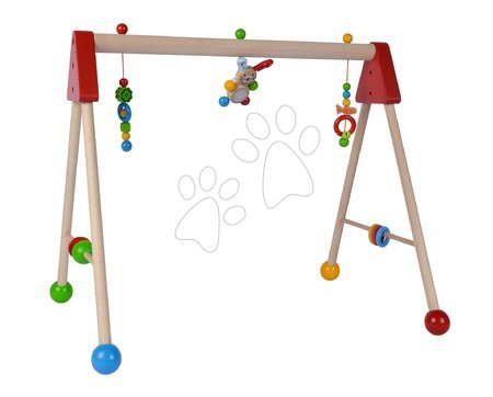 Hrazdičky a hrací deky - Dřevěná hrazda Baby Gym Trainer Eichhorn  - 2