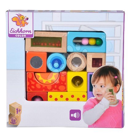 Drewniane konstrukcje - Drewniane klocki z dźwiękiem Color Tinkling Blocks Eichhorn_1