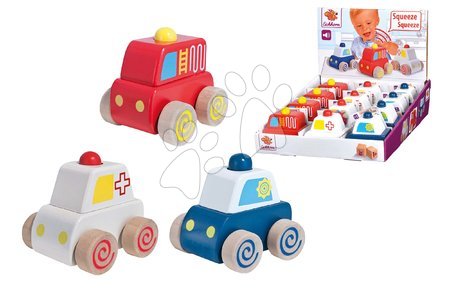 Fa kisautók - Fa kisautó hanggal Squeaky Cars Eichhorn - 1