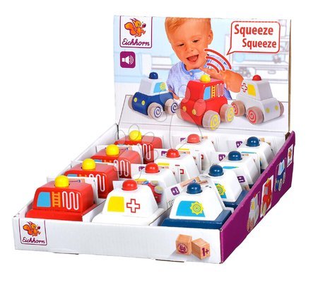 Fa kisautók - Fa kisautó hanggal Squeaky Cars Eichhorn - 8