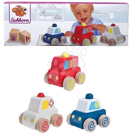 Fa kisautók - Fa kisautó hanggal Squeaky Cars Eichhorn - 9