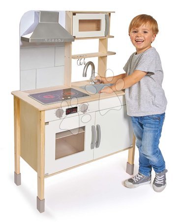 Cucina elettronica in legno, Play Kitchen Eichhorn, con luci