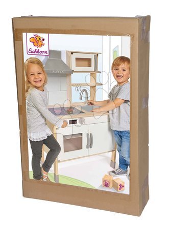 Drewniane kuchnie - Drewniana kuchnia elektroniczna Play Kitchen Eichhorn - 17