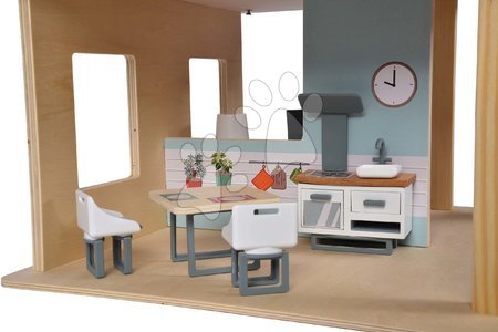 Drewniane domki dla lalek - Drewniany domek dla lalek Doll´s House with Furnitures Eichhorn  - 12