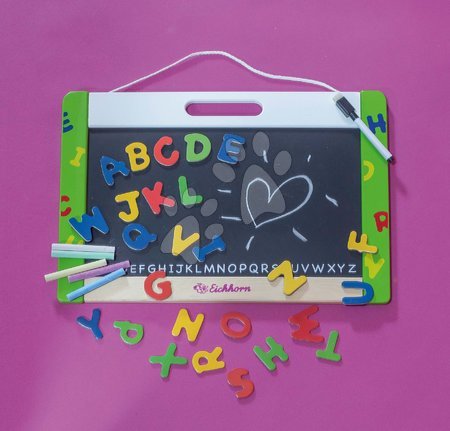 Školní tabule - Dřevěná magnetická tabule Hanging Magnetic Board Eichhorn - 6
