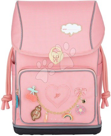 Kreatívne a didaktické hračky Jeune Premier - Školský batoh veľký Ergomaxx Vichy Love Pink Jeune Premier