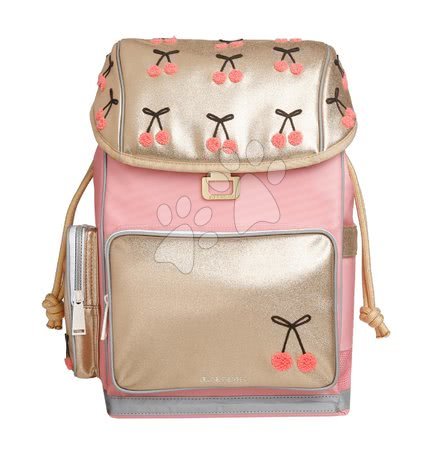 Školské potreby - Školský batoh veľký Ergomaxx Cherry Pompon Jeune Premier ergonomický luxusné prevedenie 39*26 cm