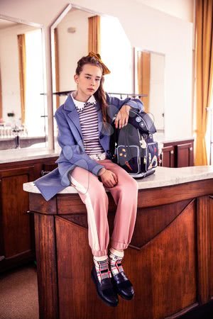 Školní tašky a batohy - Školní batoh velký Ergomax Lady Gadget Blue Jeune Premier - 10