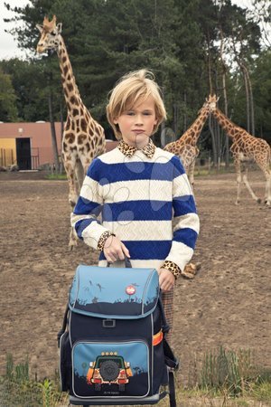 Iskolai hátizsákok - Iskolai hátizsák nagy Ergonomic Backpack Jungle Jeep Jeune Premier - 7
