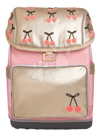 Rosa Spielhaus für Kinder - Set großer Schulrucksack Ergomaxx Cherry Pompon und Schultasche Bobbie Jeune Premier_1