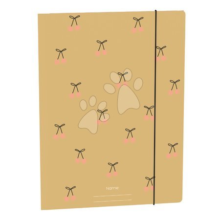 Okładki na zeszyty - Teczka szkolna na zeszyty A4 File Folder Cherry Pompon Jeune Premier - 2