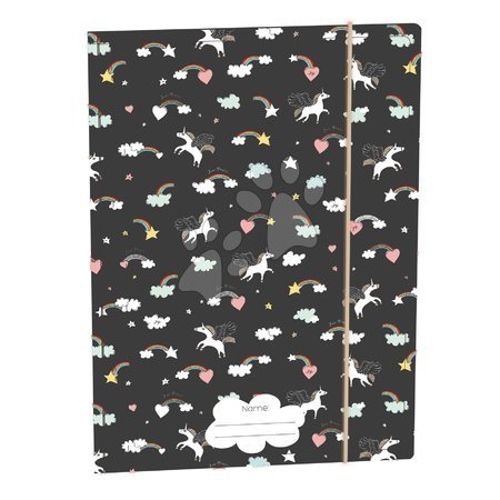 Coperte tip cutie pentru caiet - Coperte tip cutii pentru caiete A4 File Folder Rainbow Unicorn Jeune Premier - 2