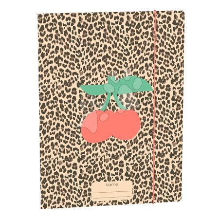 Coperte tip cutie pentru caiet - Coperte tip cutii pentru caiete A4 File Folder Leopard Cherry Jeune Premier - 2