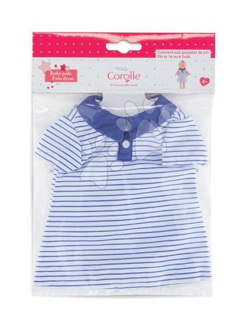 Oblečení pro panenky - Oblečení Polo Dress Blue Ma Corolle - 3