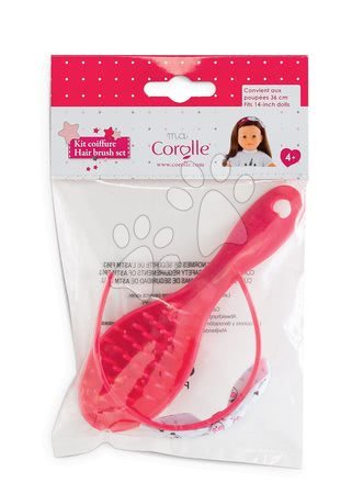 Doplňky pro panenky - Čelenka s hřebenem Hair Brush Set Pink Ma Corolle - 4