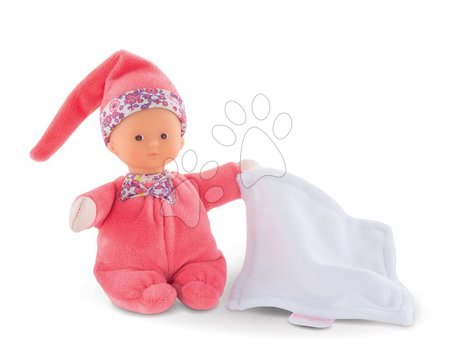 Igrače dojenčki od 0. meseca - Dojenček Minirêve Mon Doudou Corolle Floral Bloom z rjavimi očkami 16 cm od 0 mes