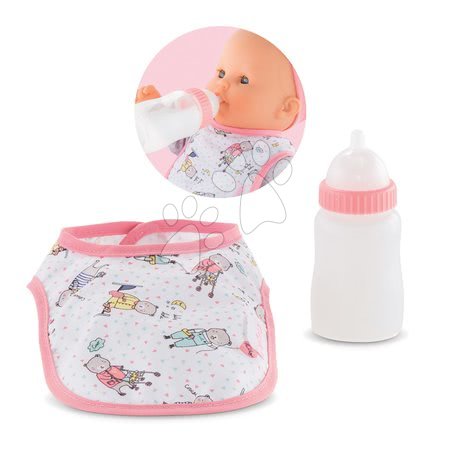 Dodatki za punčke in dojenčke - Slinček in steklenička z mlekom Magic Bottle Mon Grand Poupon Corolle