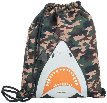 Iskolai kellékek - Tornazsák papucsra és tornaruhára Gym Bag Camo Shark Jack Piers