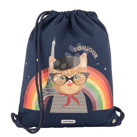 Kreative und didaktische Spielzeuge | Seite 15 - Schulrucksack für Sport und Schuhe Gym Bag Paris Cat Jack Piers