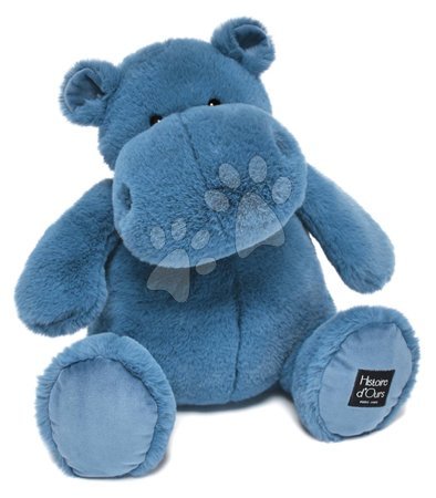 Plišaste živalce - Plyšový hroch Hip' Blue Hippo Exotique Histoire d’ Ours