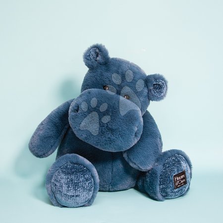 Jucării de pluș și textile - Hipopotam de pluș Hip' Blue Hippo Exotique Histoire d’ Ours_1