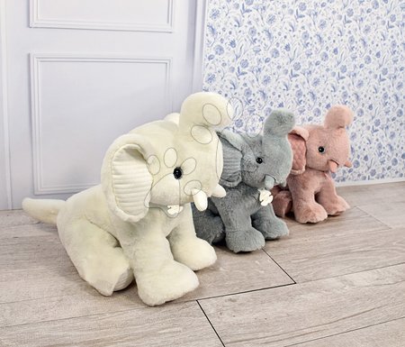 Jucării de pluș și textile - Elefant de pluș Elephant Pearl Grey Les Preppy Chics Histoire d’ Ours_1