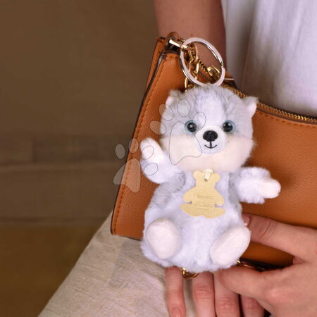 Plyšové hračky | Novinky | Strana 21 - Plyšová klíčenka pejsek husky The Soft Stretch Husky Key Ring Histoire d’ Ours_1