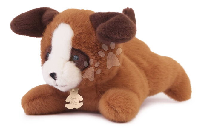 Plyšové hračky | Novinky | Strana 21 - Plyšový pejsek s těžkým bříškem P'tit Relax Brown Dog Histoire d’ Ours