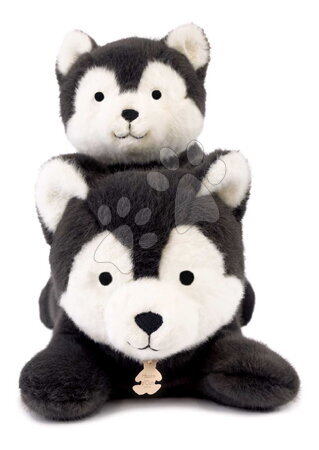 Plyšové zvieratká - Plyšový vlk s ťažkým bruškom P'tit Relax Wolf Histoire d’ Ours - 3