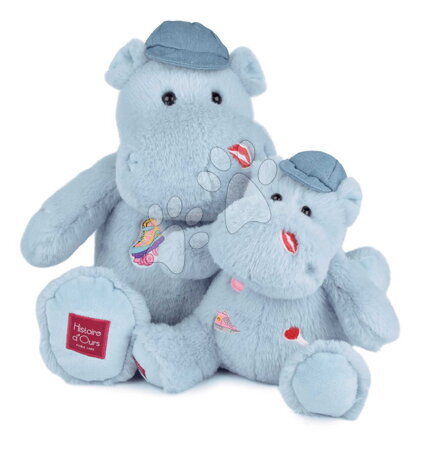 Plyšové a textilní hračky - Plyšový hrošík s kšiltovkou Cali Dreamin' Hippo Histoire d’ Ours - 8