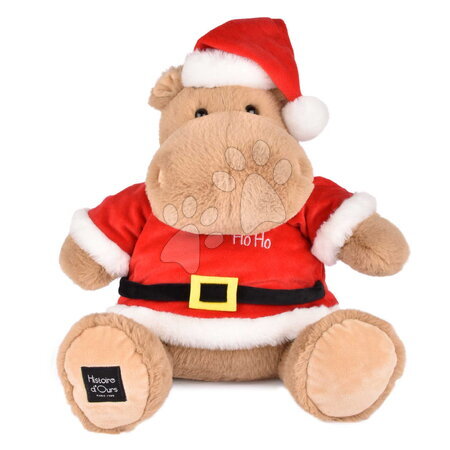 Plišaste živalce | Stran 3 - Plišasti nilski konjiček s božično kapo Kris Hug Hippo Histoire d’ Ours