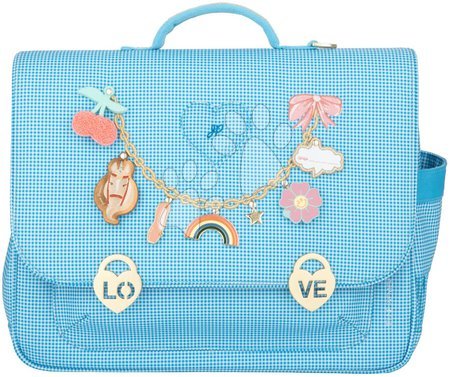 Kreatívne a didaktické hračky - Školská aktovka It Bag Midi Vichy Love Blue Jeune Premier