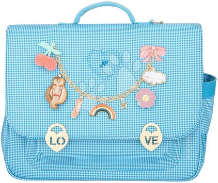 Školské potreby - Školská aktovka It Bag Midi Vichy Love Blue Jeune Premier