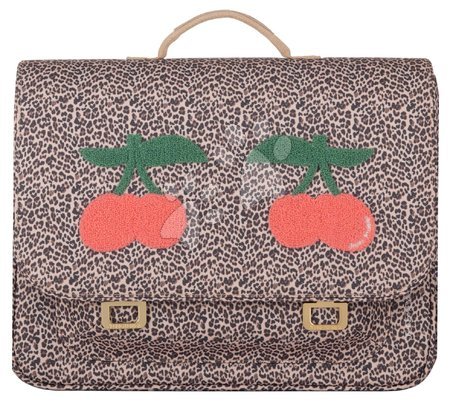 Rechizite școlare - Servietă școlară It Bag Midi Leopard Cherry Jeune Premier