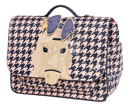 Školní potřeby - Školní aktovka It Bag Midi Houndstooth Horse Jeune Premier