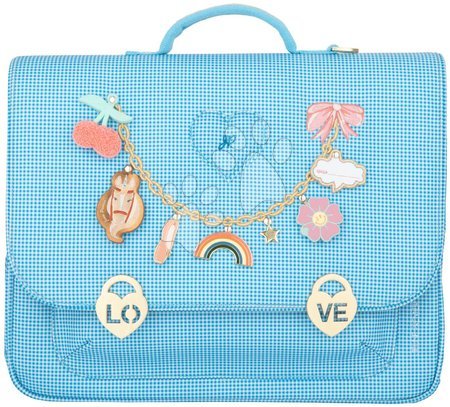 Kreativne in didaktične igrače - Šolska aktovka It Bag Maxi Vichy Love Blue Jeune Premier