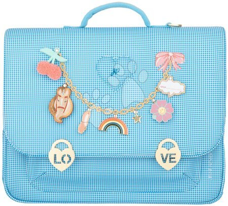 Školské potreby - Školská aktovka It Bag Maxi Vichy Love Blue Jeune Premier