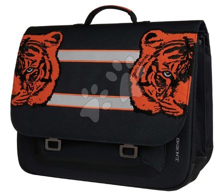 Rechizite școlare - Servietă școlară It bag Maxi Tiger Twins Jeune Premier design ergonomic de lux 35*41 cm_1