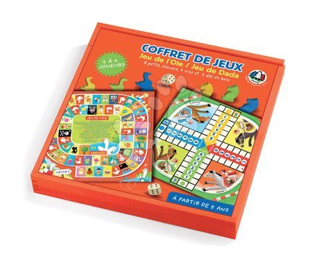 Dlouhé zimní večery - Společenská hra Ludo Game Set Snakes & Ladder Janod