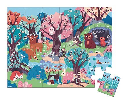 Janod - Janod Magické puzzle Les s baterkou 24 ks xJ02653_1