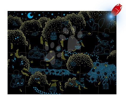 Janod - Janod Magické puzzle Les s baterkou 24 ks xJ02653