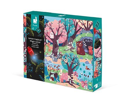  - Janod Magické puzzle Les s baterkou 24 ks xJ02653 - 3